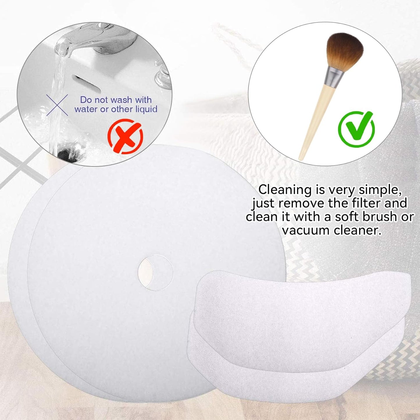 25 Pcs Compatible Cloth Dryer Filter Set, Cloth Dryer Replacement Include 20 Dryer Exhaust Filters, 5 Dryer Air Intake Filters for Panda, Magic Chef, Sonya and Avant Dryers