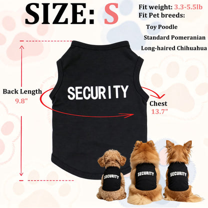 4 Packs Dog Shirts for Small Dog,  Pet T-Shirts Clothes Vest for Puppy Boy Girl S