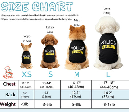 4 Packs Dog Shirts for Small Dog,  Pet T-Shirts Clothes Vest for Puppy Boy Girl S