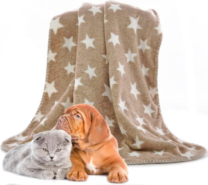 Dog Blanket Double Layer 30 X 40 Inches, Micro Fleece Plush Warm Puppy Blanket Bed Cover Protection Pet Cat Kitten Flannel Throw Blanket