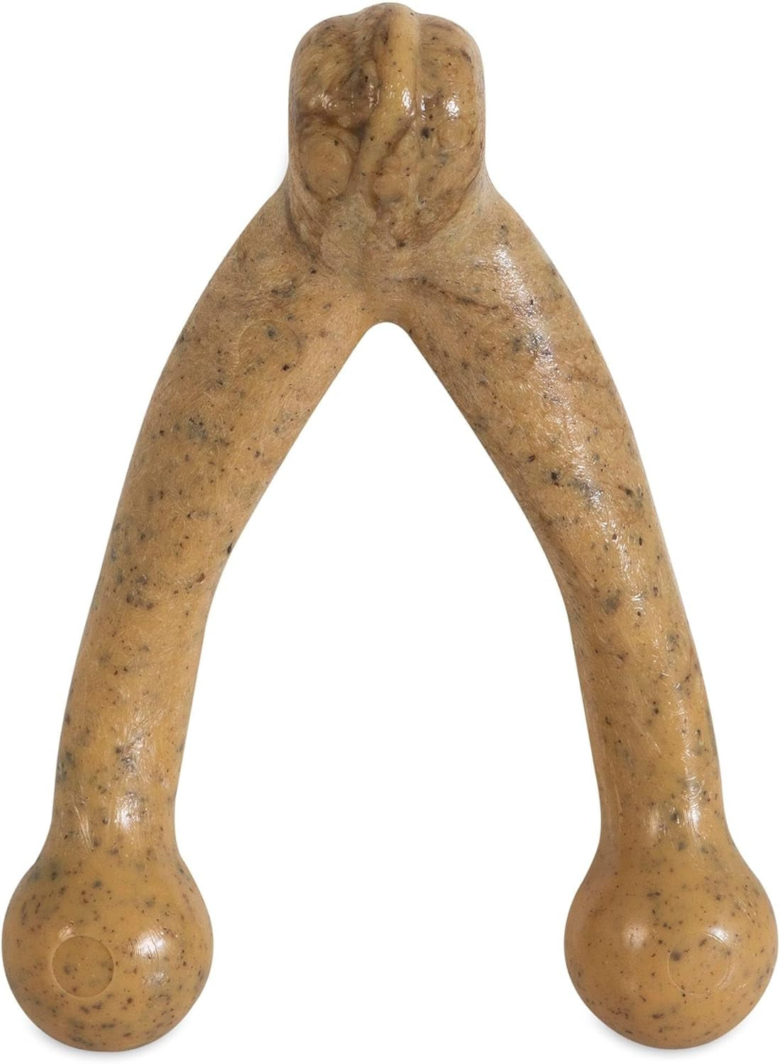 Wishbone Barkbone Nylon Chew Toy, Peanut Butter Flavor, 5.38 in | for Aggressive Chewers, Long Lasting Build, Safe Material for Daily Gnawing, Supports Dental Health, Small Breed Use Today