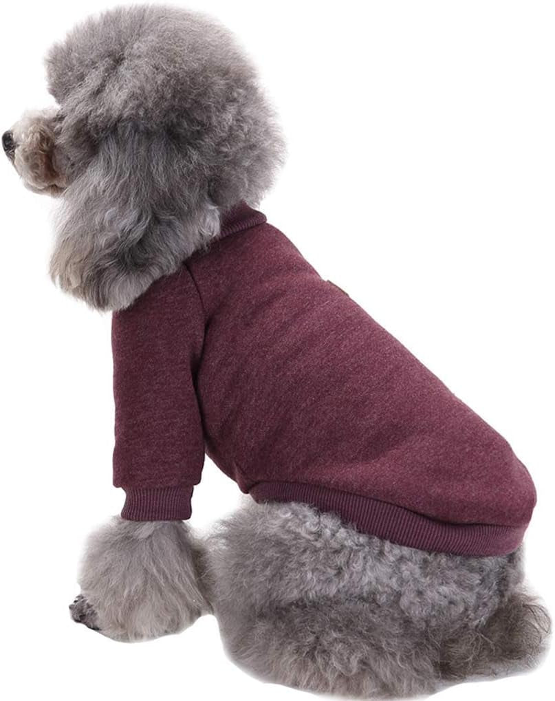 Pet Dog Classic Knitwear Sweater Warm Winter Puppy Pet Coat Soft Sweater Clothing for Small Dogs (XS, Brown)