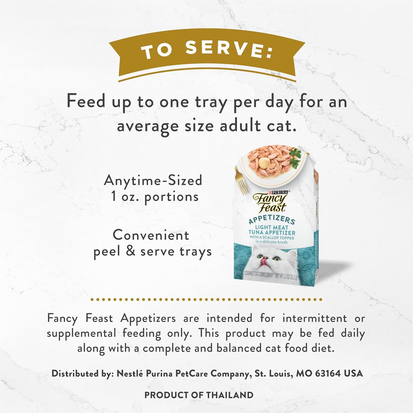 Purina  Appetizers, Tuna with Scallop Topper, 1.1 Oz, 10-Pack | Flavorful Lickable Grain-Free Wet Cat Food Topper, Made with High-Quality Protein in a Delicate Broth
