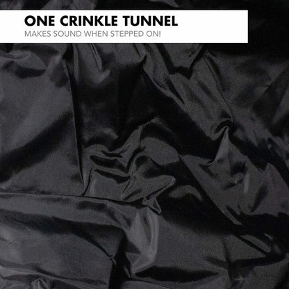 - 4 Way Tunnel and Crinkle Toy - Interactive Cat Toy with Ball - Suitable for Ferrets, Rabbits or Small Dogs - Light Blue - XL