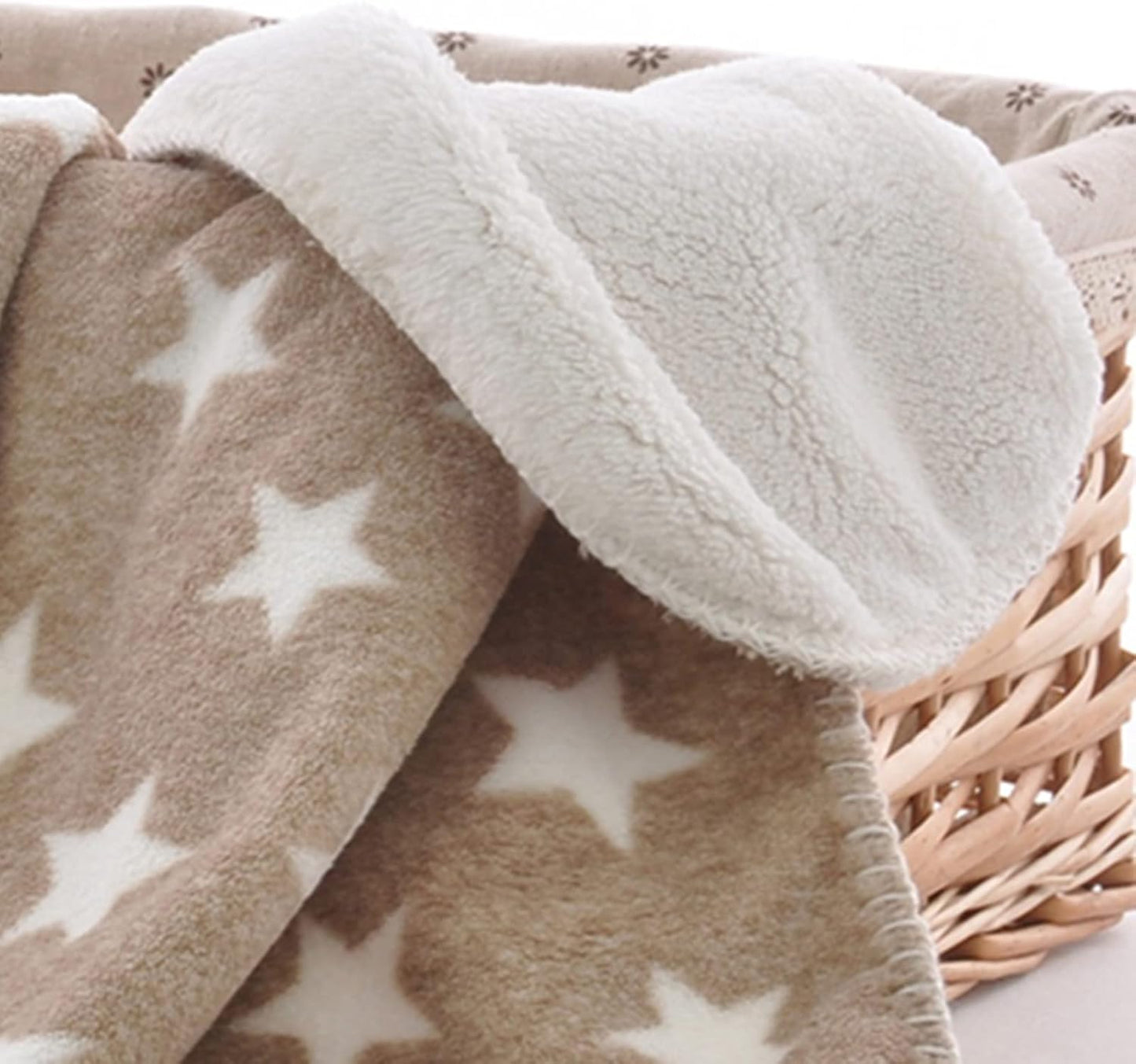 Dog Blanket Double Layer 30 X 40 Inches, Micro Fleece Plush Warm Puppy Blanket Bed Cover Protection Pet Cat Kitten Flannel Throw Blanket