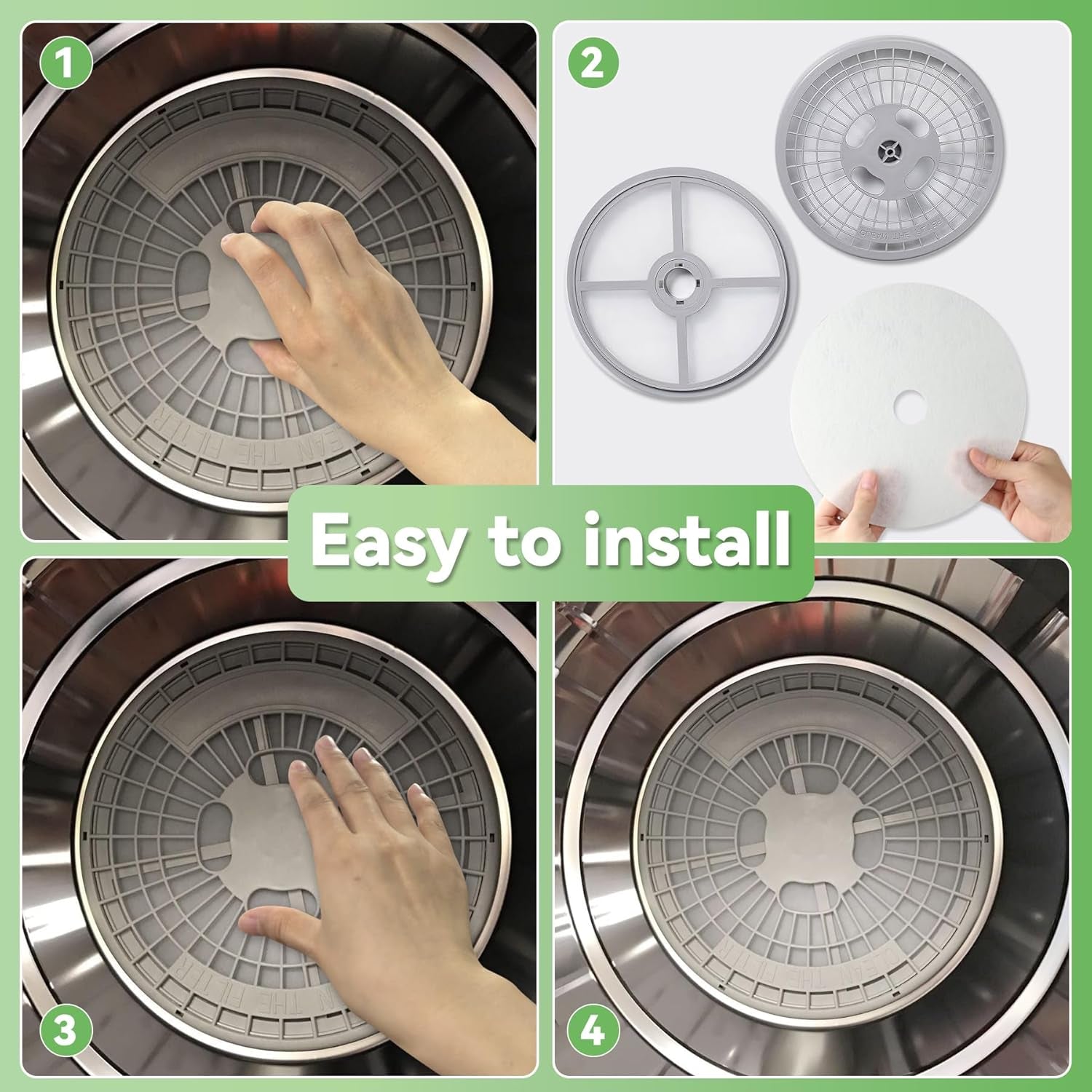 25 Pcs Compatible Cloth Dryer Filter Set, Cloth Dryer Replacement Include 20 Dryer Exhaust Filters, 5 Dryer Air Intake Filters for Panda, Magic Chef, Sonya and Avant Dryers