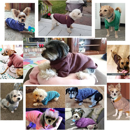 Pet Dog Classic Knitwear Sweater Warm Winter Puppy Pet Coat Soft Sweater Clothing for Small Dogs (XS, Brown)