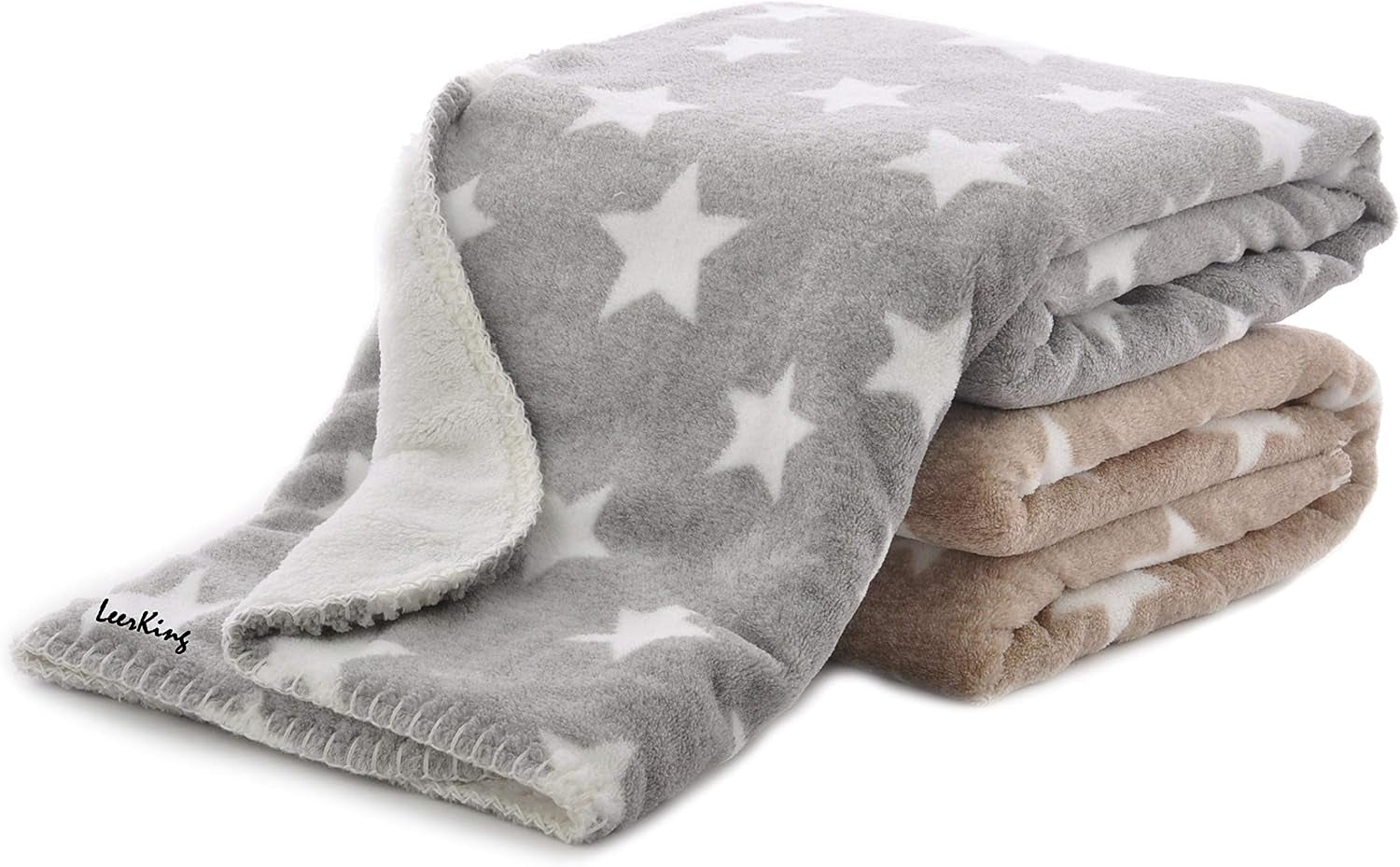 Dog Blanket Double Layer 30 X 40 Inches, Micro Fleece Plush Warm Puppy Blanket Bed Cover Protection Pet Cat Kitten Flannel Throw Blanket