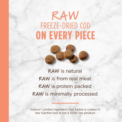 Limited Ingredient Diet Dry Dog Food, Real Salmon, 20 Lb. Bag | Single Animal Protein and Vegetable Recipe, Raw-Coated Kibble, Wild-Caught Salmon, Gentle on Sensitive Stomachs