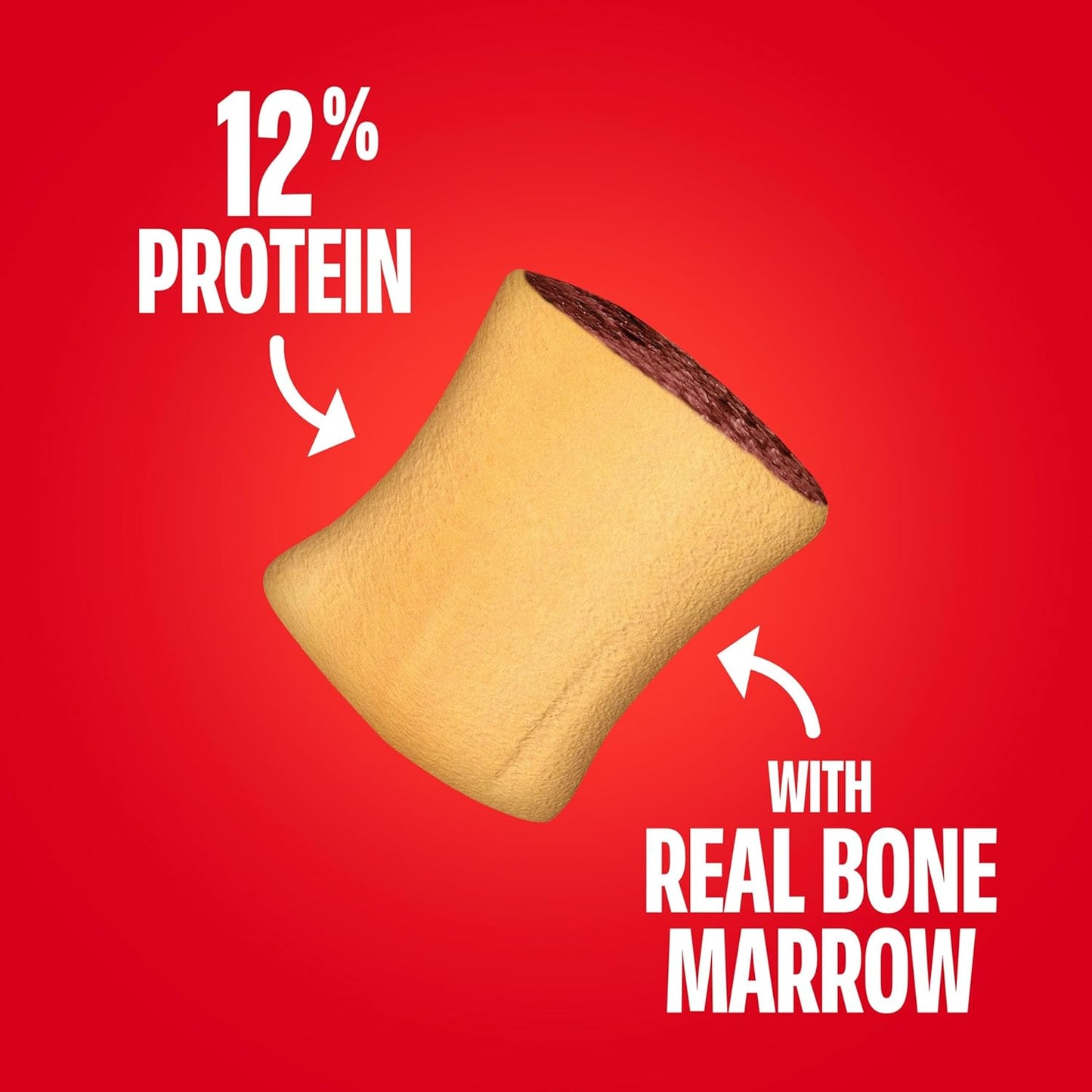Marosnacks Small Dog Treats with Real Bone Marrow, 40 Oz. Canister | Dog Treats with 12% Protein