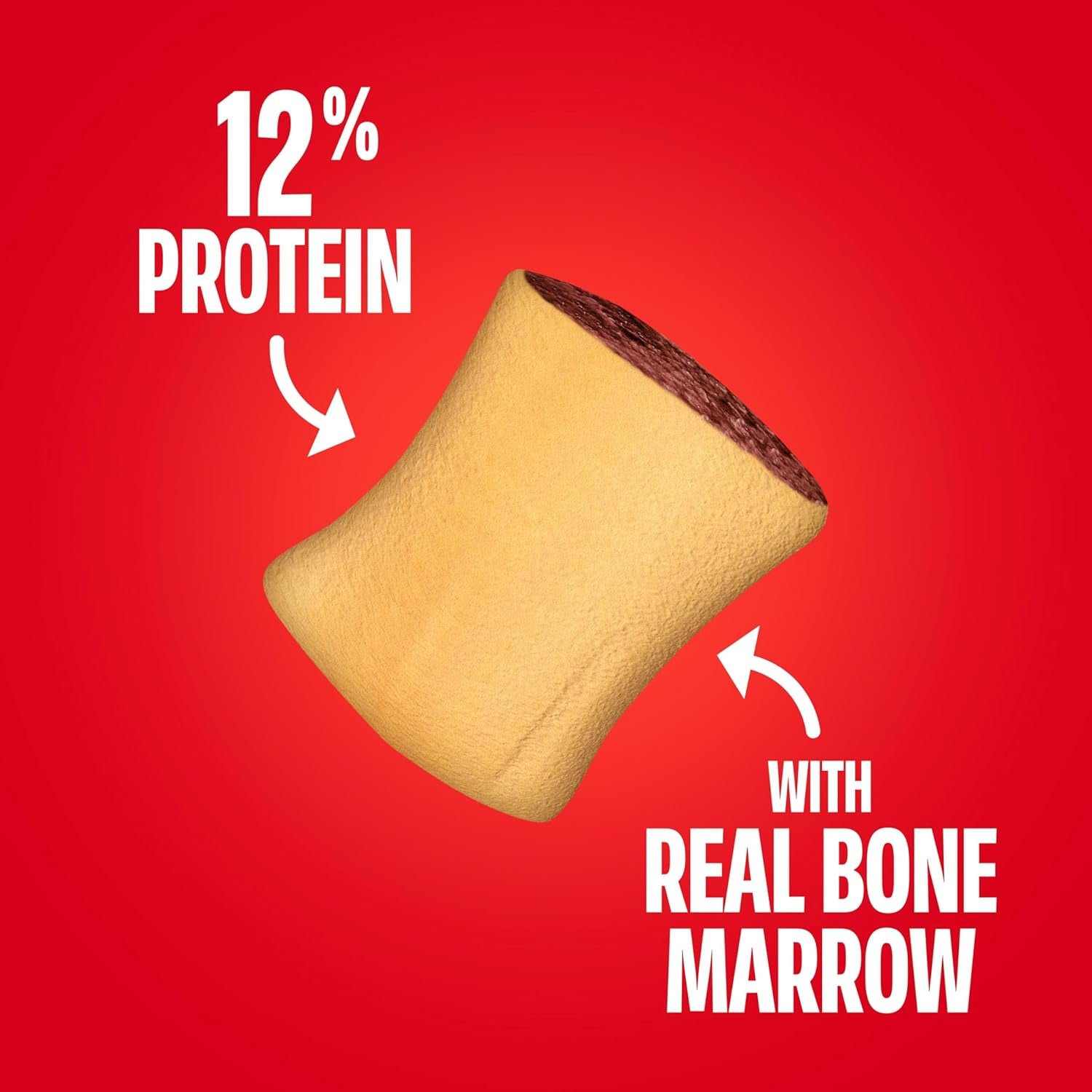 Marosnacks Small Dog Treats with Real Bone Marrow, 40 Oz. Canister | Dog Treats with 12% Protein