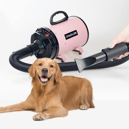 Dog Dryer for Pet Grooming, Pet Hair Dryer with Heater, Pink