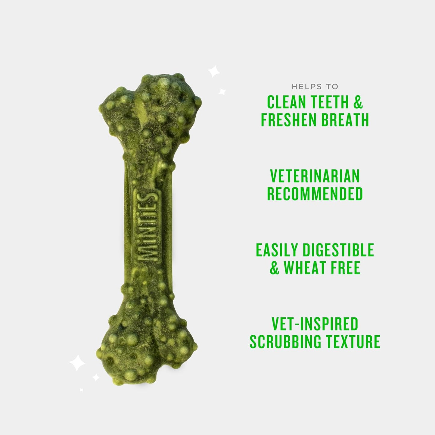 Dog Dental Bone Treats, Tiny/Small Dental Dog Treats, 16 Ounces, Cleans Teeth, Fight Bad Breath, Removes Plaque and Tartar, 40 Count