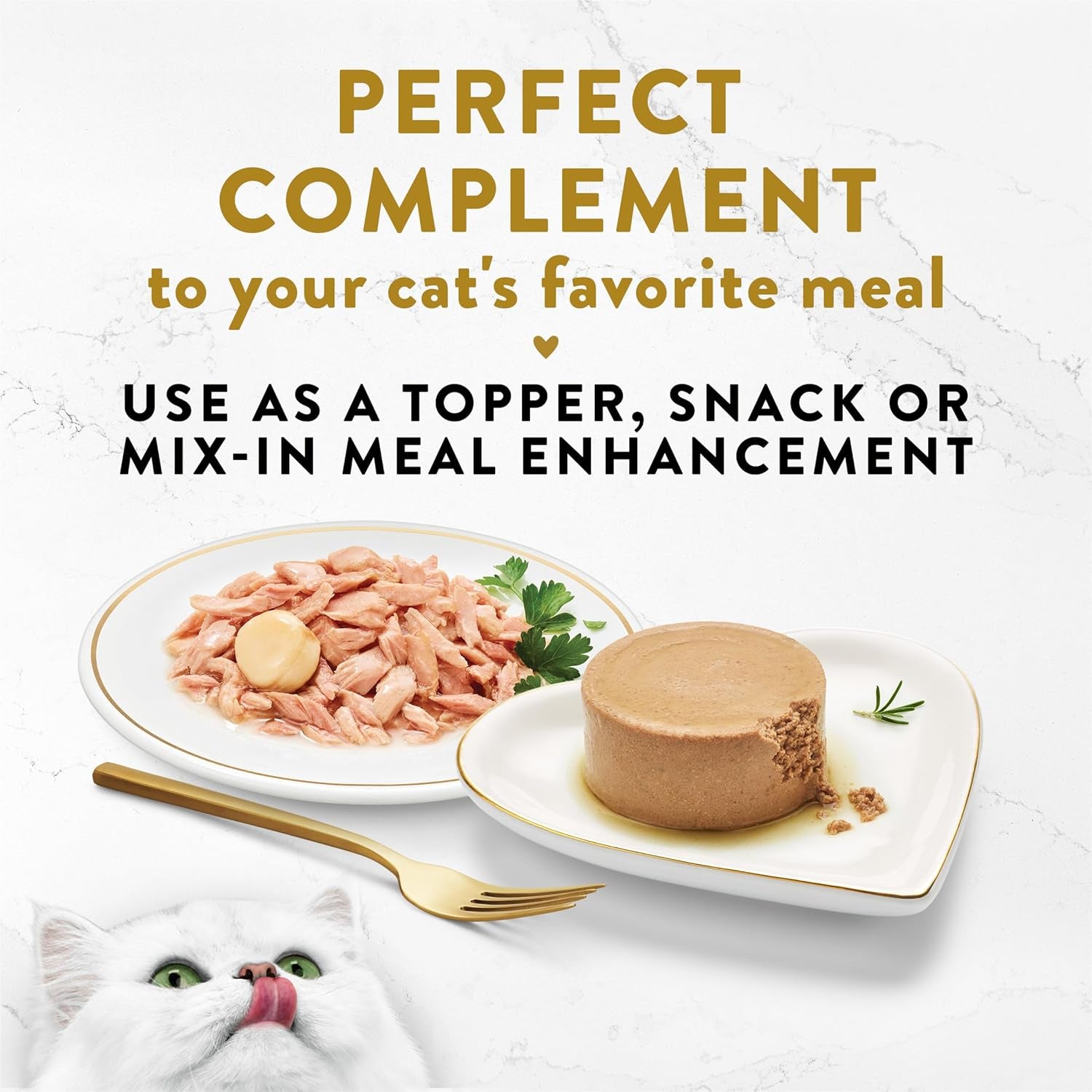 Purina  Appetizers, Tuna with Scallop Topper, 1.1 Oz, 10-Pack | Flavorful Lickable Grain-Free Wet Cat Food Topper, Made with High-Quality Protein in a Delicate Broth