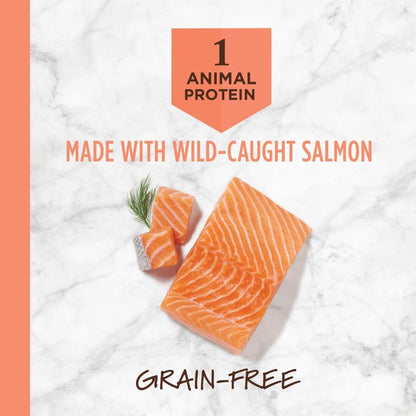 Limited Ingredient Diet Dry Dog Food, Real Salmon, 20 Lb. Bag | Single Animal Protein and Vegetable Recipe, Raw-Coated Kibble, Wild-Caught Salmon, Gentle on Sensitive Stomachs