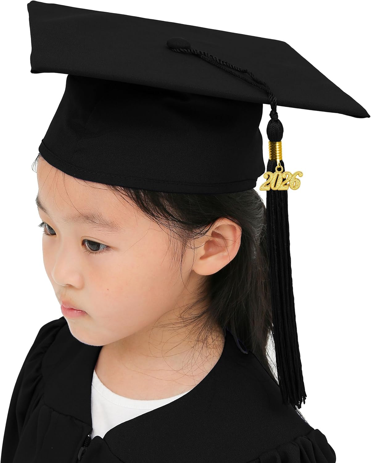Matte Kindergarten Graduation Gown Cap Set with 2026 Tassel