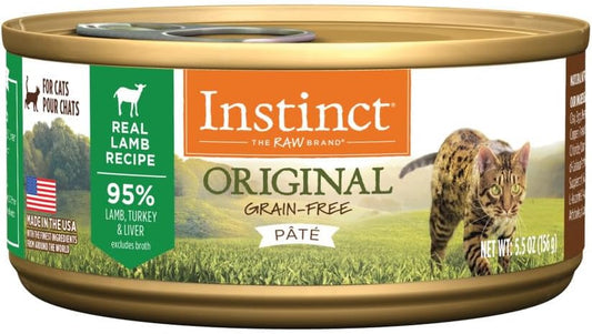 Original Grain Free Real Lamb Recipe Natural Wet Canned Cat Food by Nature'S Variety, 5.5 Ounce (Pack of 12) | Rich & Creamy Pate Texture, High Protein, Real Lamb, Whole-Food Ingredients, Grain-Free, Hydration Support