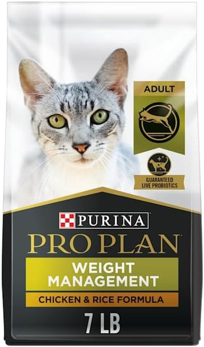 Purina Pro Plan Weight Management Chicken and Rice Adult Formula Dry Cat Food