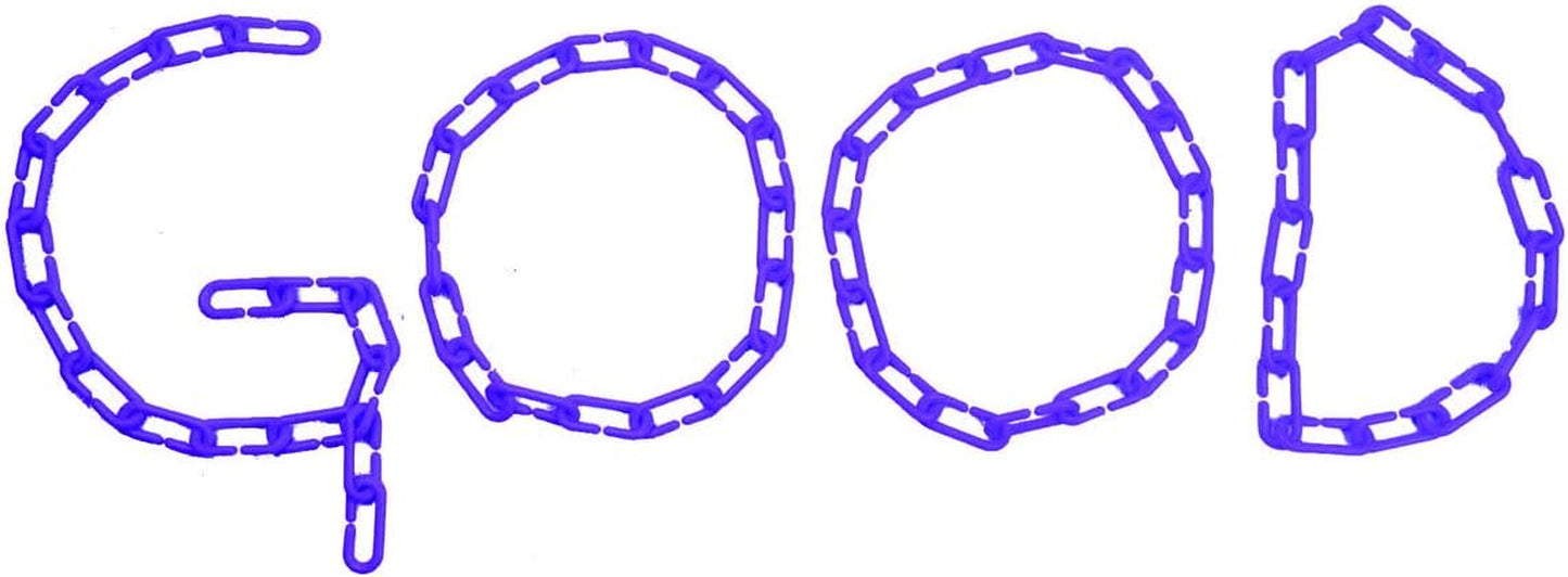 200Pcs Blue C-Clips Plastic Chain Links for Birds & Small Pets | Non-Toxic Safe & Durable. Chew-Resistant for Indoor/Outdoor. C-Clip Snaps Together Easily. Plastic Chain Toy for Small Pets