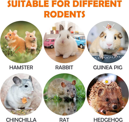 16Pcs Timothy Hay Treats - Natural Chews for Teeth - Handmade Rabbit, Chinchilla, Gerbil, Rat, Hamster Toys - Bunny & Guinea Pig