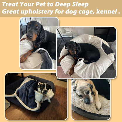 Dog Blankets for Large Dogs, Soft Fluffy Fleece Pet Blankets for Couch, Sofa, Dog Beds, Car Seats, Creat, Washable, 50X60 Inches, Beige
