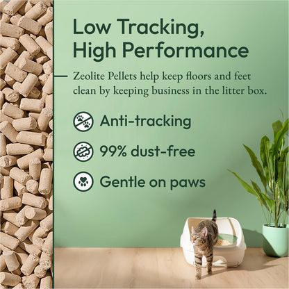 Scented Litter Pellets, Breeze Enhanced Refill Litter Pellets in Recyclable Box - (4) 7 Lb. Bags
