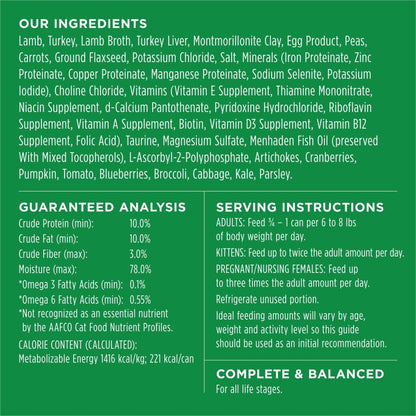 Original Grain Free Real Lamb Recipe Natural Wet Canned Cat Food by Nature'S Variety, 5.5 Ounce (Pack of 12) | Rich & Creamy Pate Texture, High Protein, Real Lamb, Whole-Food Ingredients, Grain-Free, Hydration Support