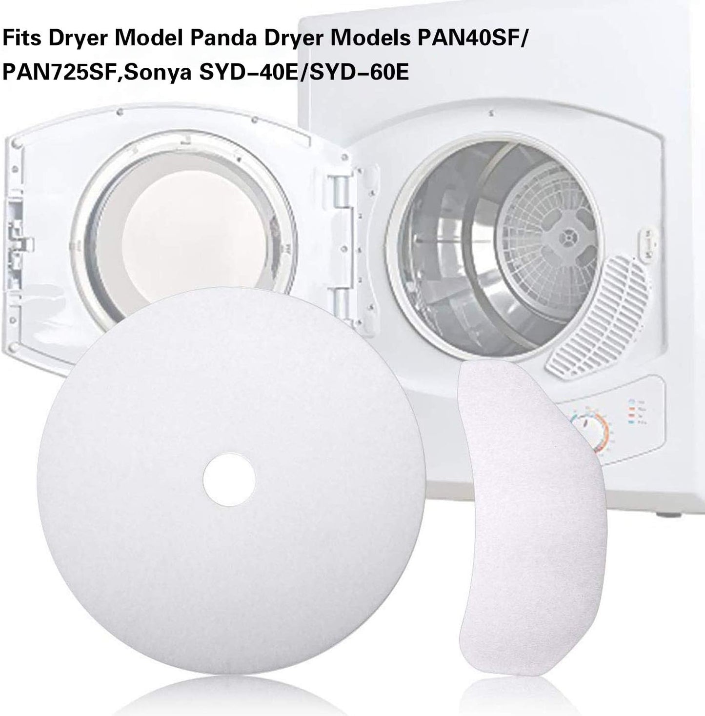 25 Pcs Compatible Cloth Dryer Filter Set, Cloth Dryer Replacement Include 20 Dryer Exhaust Filters, 5 Dryer Air Intake Filters for Panda, Magic Chef, Sonya and Avant Dryers